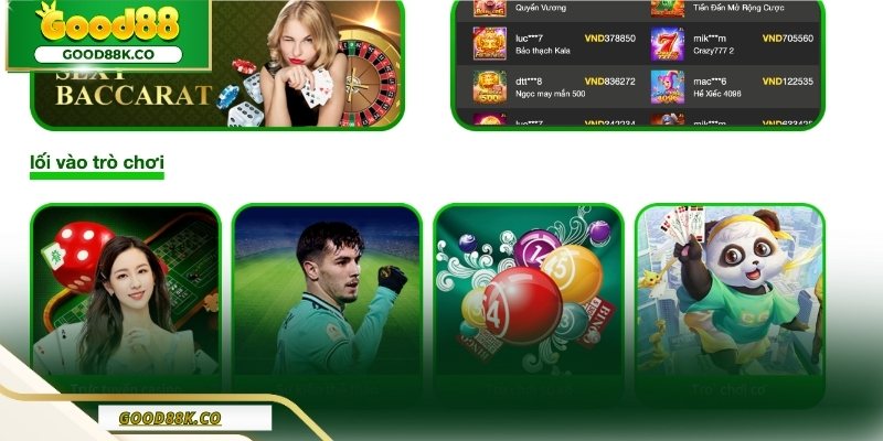 Lợi ích sau khi đăng ký Good88 và sử dụng tài khoản